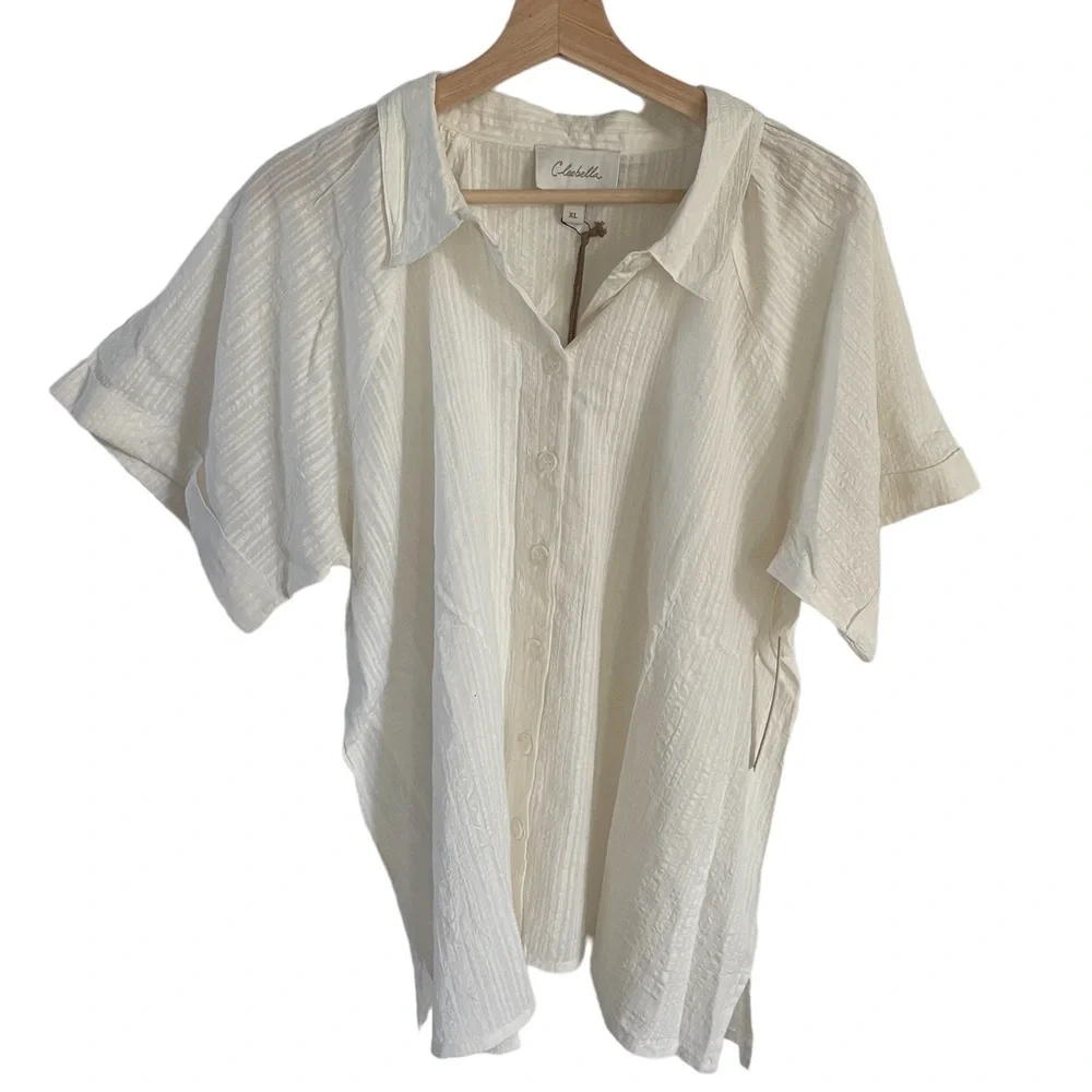 NWOT Cleobella white matching shorts set - Picture 2 of 8